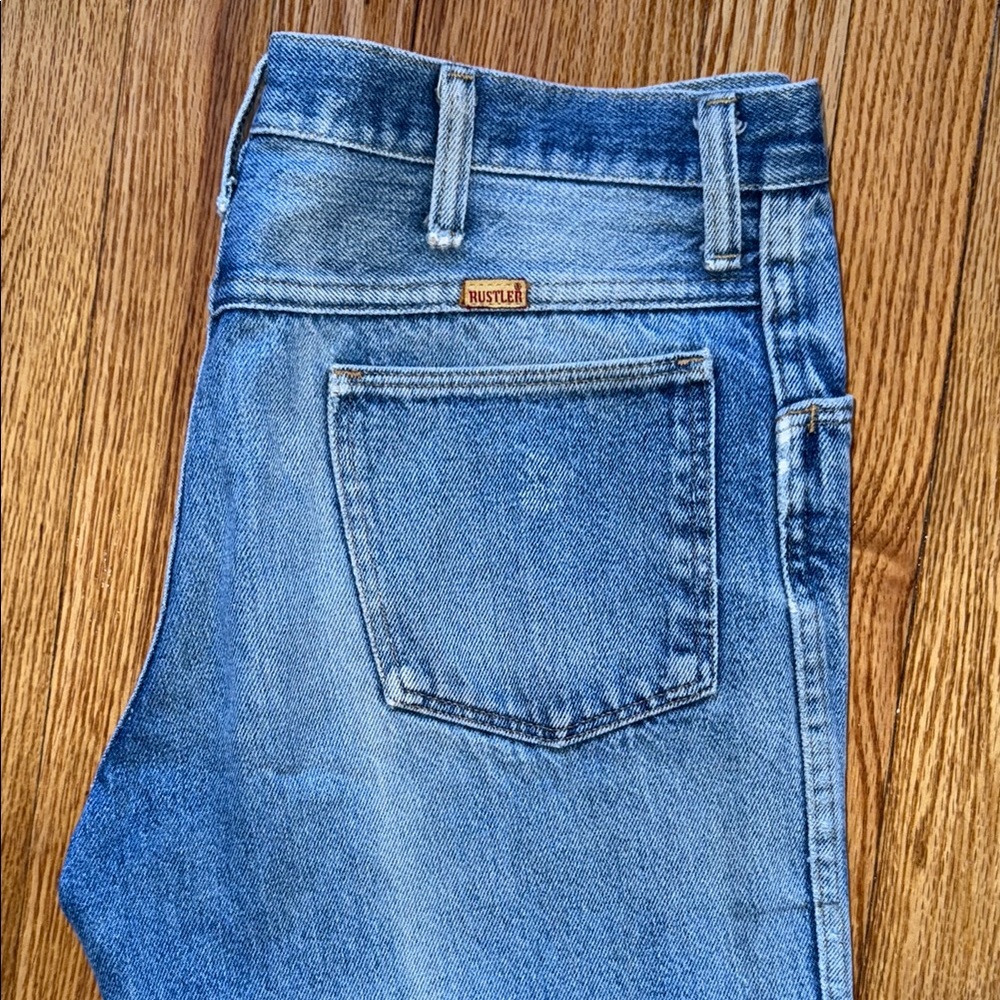 Rustler Blue Straight Leg Jeans Classic Style